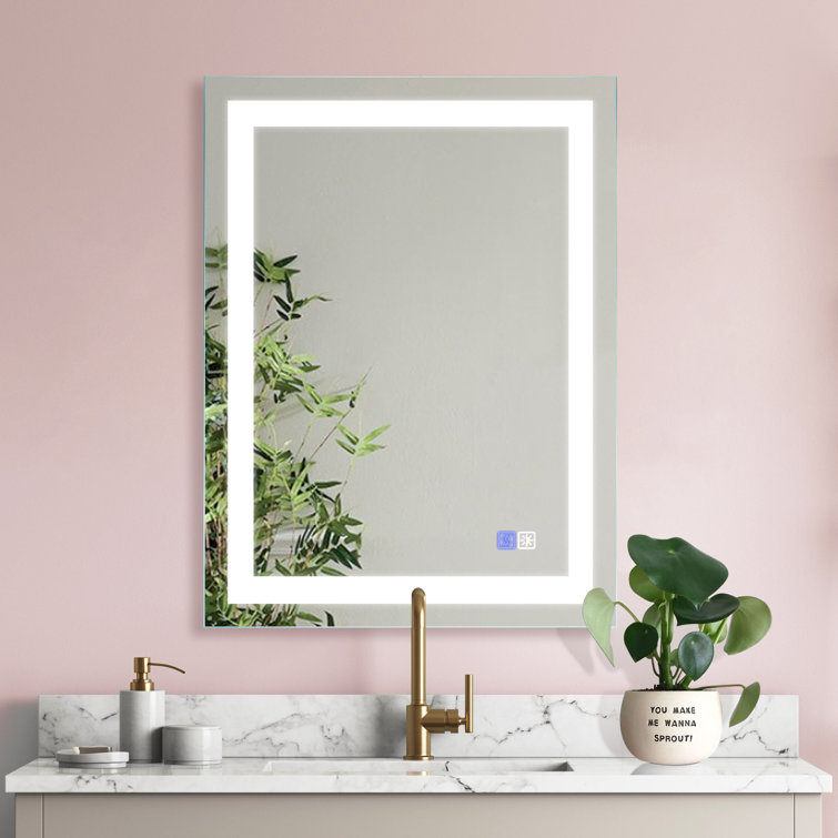 Fluorescent Lighted Bathroom Mirrors Everything Bathroom